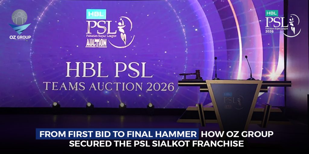 OZ Group Secured the PSL Sialkot Franchise