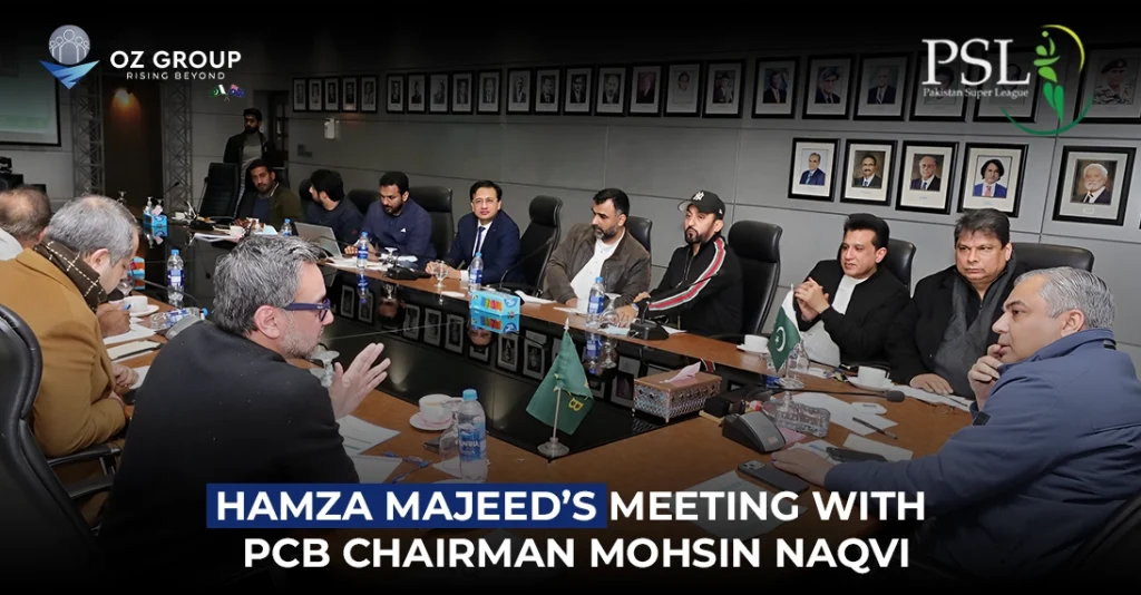 Hamza Majeed’s Meeting with PCB Chairman Mohsin Naqvi