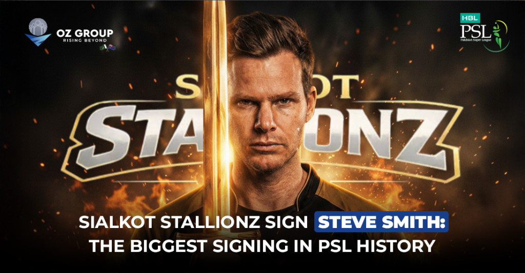 Sialkot Stallionz Sign Steve Smith